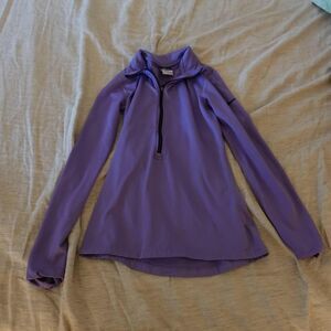 Nike Women's Purple Dri-Fit Zip-Up